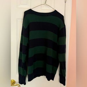 Brianna Cotton Thick Striped Sweater